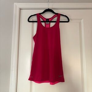 Nike Women's Two Toned Pink Dri-Fit Tank Top